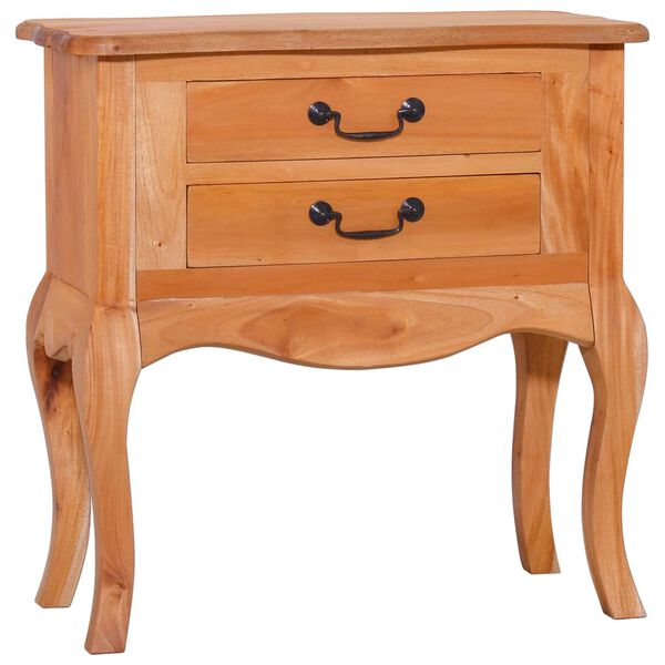 vidaXL Mesa de apoio 60x30x60 cm madeira de mogno maci&ccedil;a