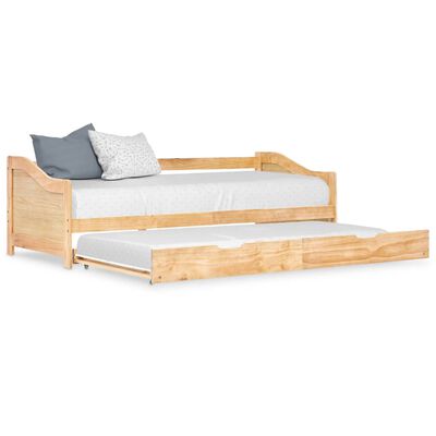 vidaXL Estrutura sofá-cama de puxar 90x200 cm madeira pinho