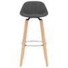 vidaXL Bancos de bar 2 pcs tecido cinzento-escuro
