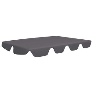 vidaXL Toldo suplente p/ baloi&ccedil;o de jardim 150/130x105/70 cm antracite