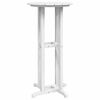 vidaXL Mesa de bar Branco 55 x 55 x 107 cm HDPE