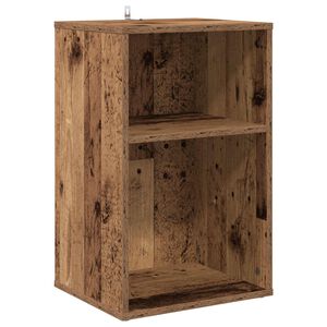 vidaXL Arm&aacute;rio para discos de vinil Madeira antiga 38 x 33 x 61 cm