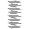 vidaXL Prateleiras para estante 8 pcs derivados de madeira cinza