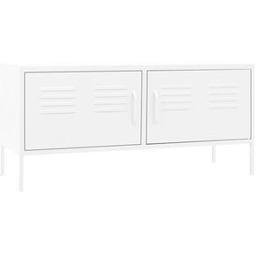 vidaXL M&oacute;vel de TV a&ccedil;o 105x35x50 cm branco
