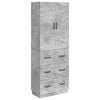 vidaXL Conjunto de Gabinete 2 pcs Cinzento Cimento 66 x 34,5 x 87 cm
