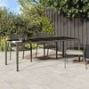 vidaXL Mesa de Jantar para Jardim Cinzeto 250 x 100 x 75 cm vime PE