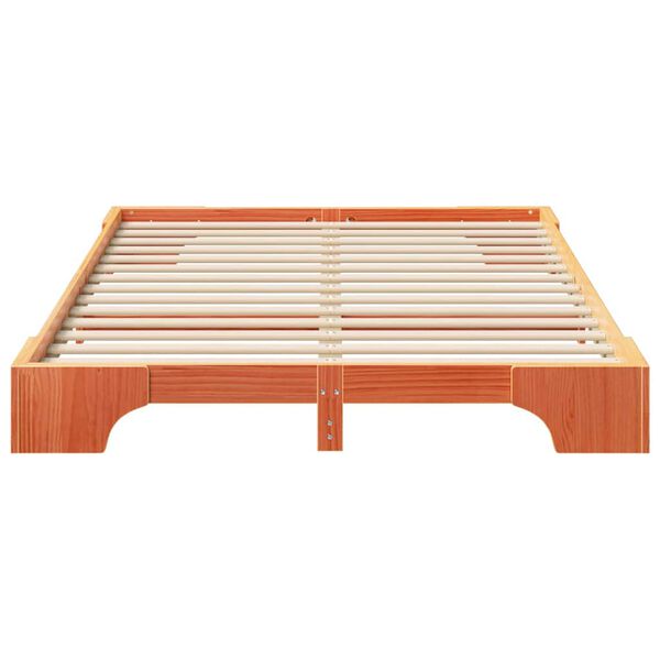 vidaXL Estrutura da Cama Castanho 140 x 210 cm