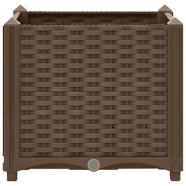 vidaXL Canteiro elevado 40x40x38 cm polipropileno