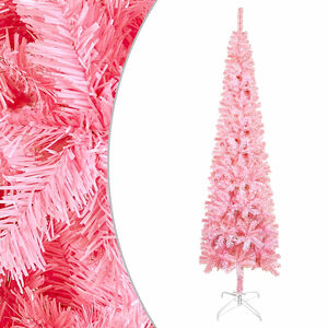 vidaXL &Aacute;rvore de Natal fina 120 cm rosa