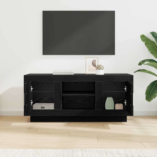 vidaXL Gabinete para TV Carvalho Preto 102 x 35 x 45 cm