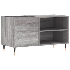vidaXL Arm&aacute;rio p/ discos 85x38x48 cm derivados madeira cinzento sonoma