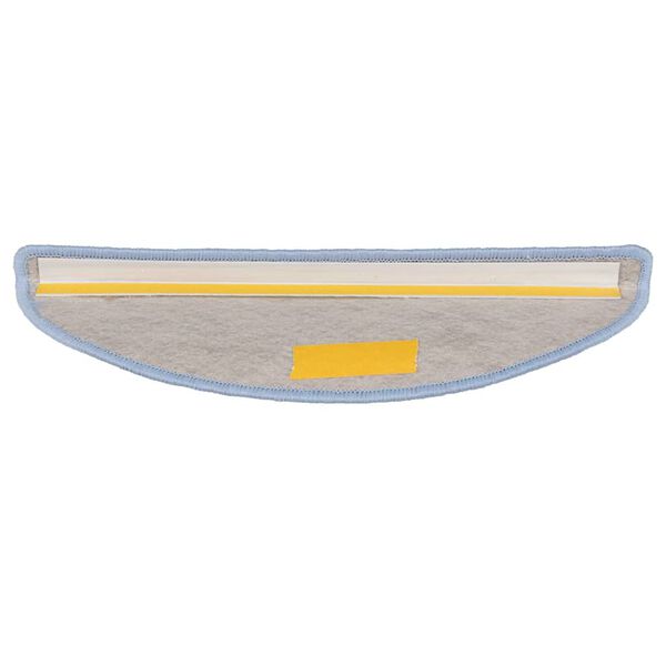 vidaXL Tapetes escada adesivos aspeto sisal 30 pcs 56x17x3 cm azul