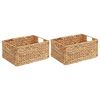 vidaXL Cestos de Armazenamento 2 pcs Natural 35 x 25 x 17 cm