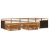 vidaXL Conjunto de Sof&aacute;s para Exterior 7 pcs Natural