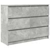 vidaXL Aparador 100x35x76 cm derivados de madeira cinzento cimento