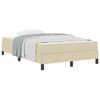 vidaXL Cama Box Creme 120 x 190 cm tecido