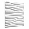 vidaXL Pain&eacute;is de parede 4 unid. 50 x 50 cm Branco