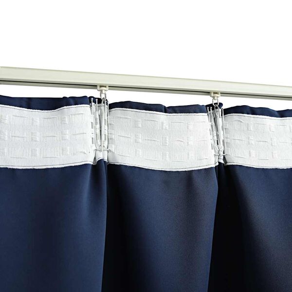 vidaXL Cortinas blackout com ganchos 2 pcs 140x245 cm azul
