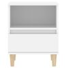 vidaXL Mesa de cabeceira 40x35x50 cm branco