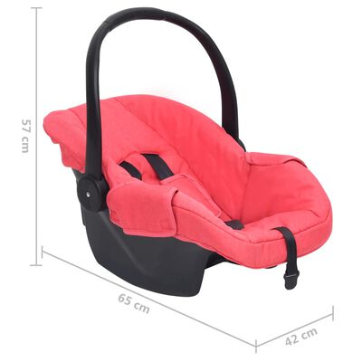vidaXL Cadeira de automóvel para bebé 42x65x57 cm vermelho