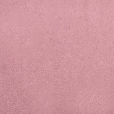 vidaXL Sofá infantil 70x45x33 cm veludo rosa