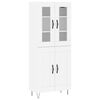 vidaXL Arm&aacute;rio alto 69,5x34x180 cm derivados de madeira branco