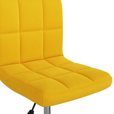 vidaXL Cadeiras de jantar giratórias 2 pcs veludo amarelo mostarda