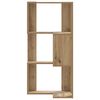 vidaXL Estante canto 3 prateleiras deriv. madeira carvalho artisiano