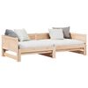 vidaXL Cama Dia Rebat&iacute;vel Castanho 203,5 x 184 x 56,5 cm