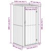 vidaXL Abrigo de jardim 118,5x97x209,5 cm aço galvanizado antracite