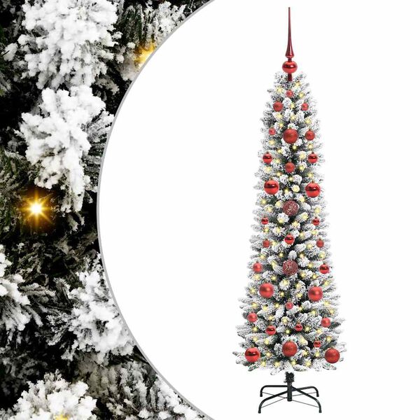 vidaXL &Aacute;rvore de Natal Artificial Branco 120 cm PVC, Metal e Pl&aacute;stico