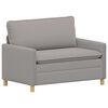vidaXL Sof&aacute; Cinzento-claro 126 x 81 x 87,5 cm Tecido
