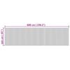 vidaXL Divis&oacute;ria largura 600 cm altura 165 cm bambu cor natural