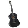 vidaXL Guitarra clássica para iniciantes 4/4 39" madeira tilia preto