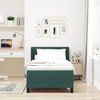 vidaXL Cama Box com colch&atilde;o Verde Escuro 200 x 90 cm Veludo