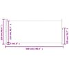 vidaXL Toldo lateral retr&aacute;til para p&aacute;tio 220x500 cm cinzento