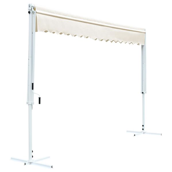 vidaXL Toldo de p&eacute; 500x300 cm creme