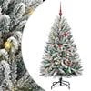 vidaXL &Aacute;rvore de Natal Artificial 150 cm 150 LED Branco quente