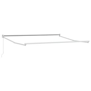 vidaXL Estrutura de Toldos Manual 3 x 2,5 m Branco