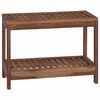 vidaXL Mesa de Canto para Banheiro Natural 60 x 30 x 45 cm
