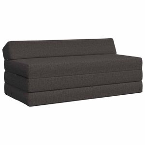 vidaXL Sof&aacute; Cama Dobr&aacute;vel Cinzento-Escuro 120 x 60 x 49 cm Tecido