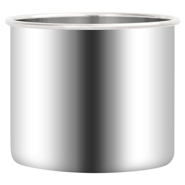 vidaXL C&acirc;mara de v&aacute;cuo em a&ccedil;o inoxid&aacute;vel 7,4 L