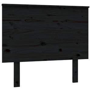 vidaXL Cabeceira de cama 94x6x82,5 cm pinho maci&ccedil;o preto