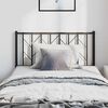 vidaXL Cabeceira de cama 100 cm metal preto