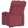 vidaXL Poltrona de massagens reclin. elevat&oacute;ria tecido vermelho tinto