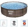 Bestway Conj. piscina redonda Steel Pro MAX Deluxe Series 366x100 cm
