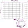 vidaXL Cerca com Poste Cinzeto 0,4 x 50 m A&ccedil;o e PVC