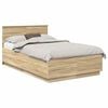 vidaXL Estrutura da Cama com cabeceira Carvalho Sonoma 120 x 190 cm