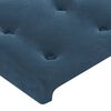 vidaXL Cama box spring c/ colch&atilde;o/LED 140x200 cm veludo azul-escuro