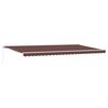 vidaXL Toldo retr&aacute;til manual 500x300 cm castanho